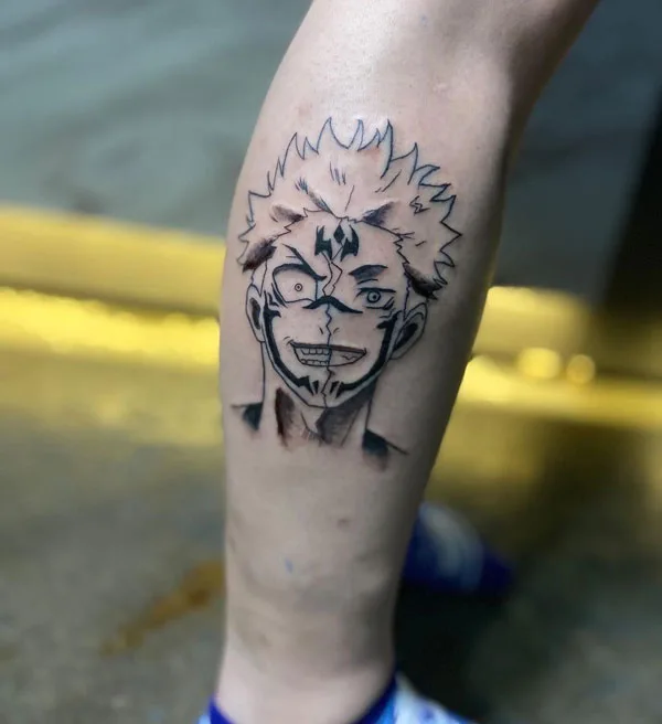 Sukuna tattoo 14