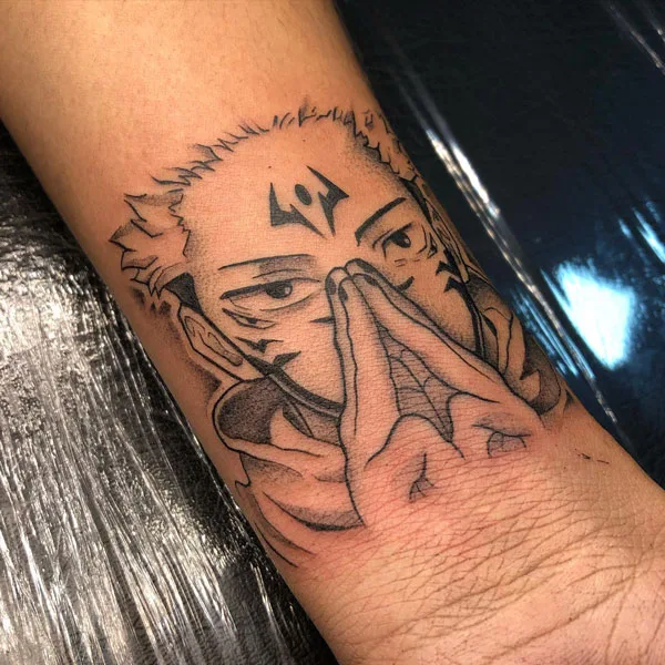 Sukuna tattoo 33