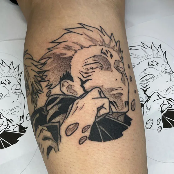 Sukuna tattoo 34