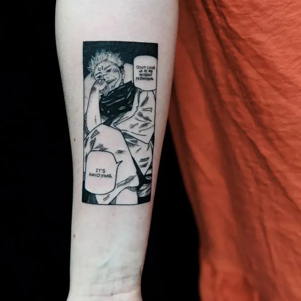 Sukuna tattoo 49