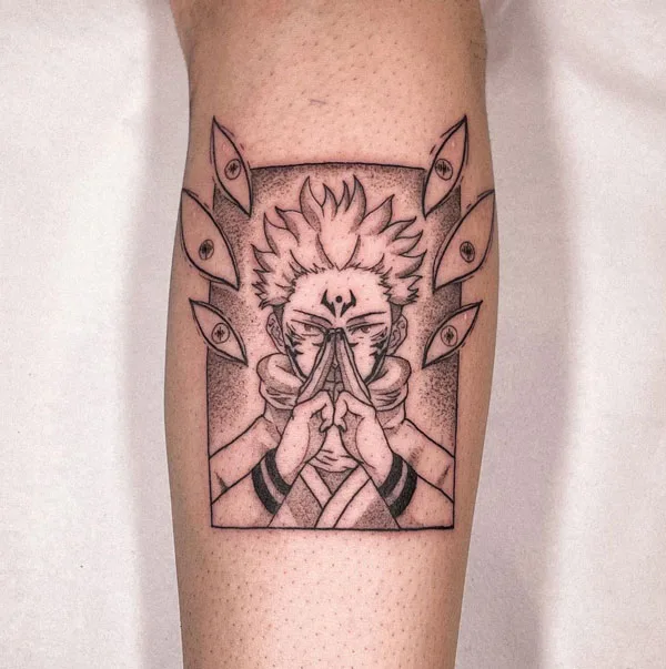 Sukuna tattoo 56