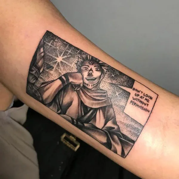 Sukuna tattoo 57