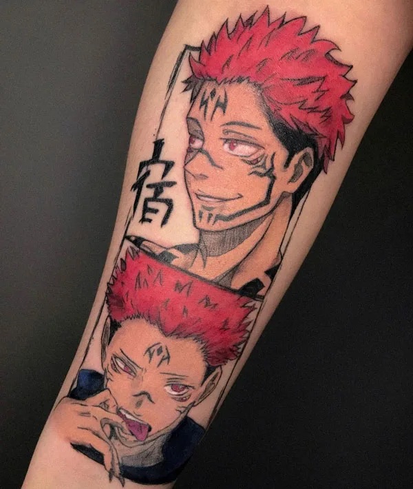 Sukuna tattoo 58