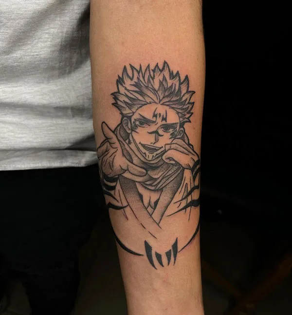 Sukuna tattoo 70