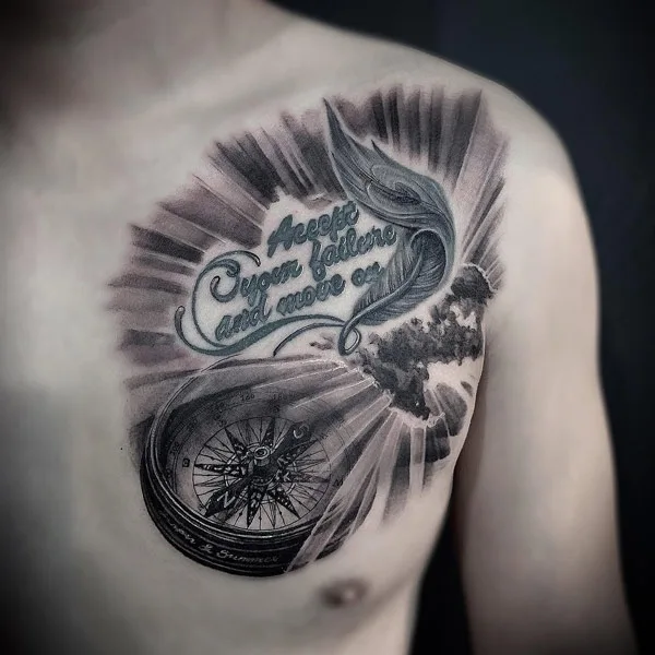Sun with rays tattoo 39