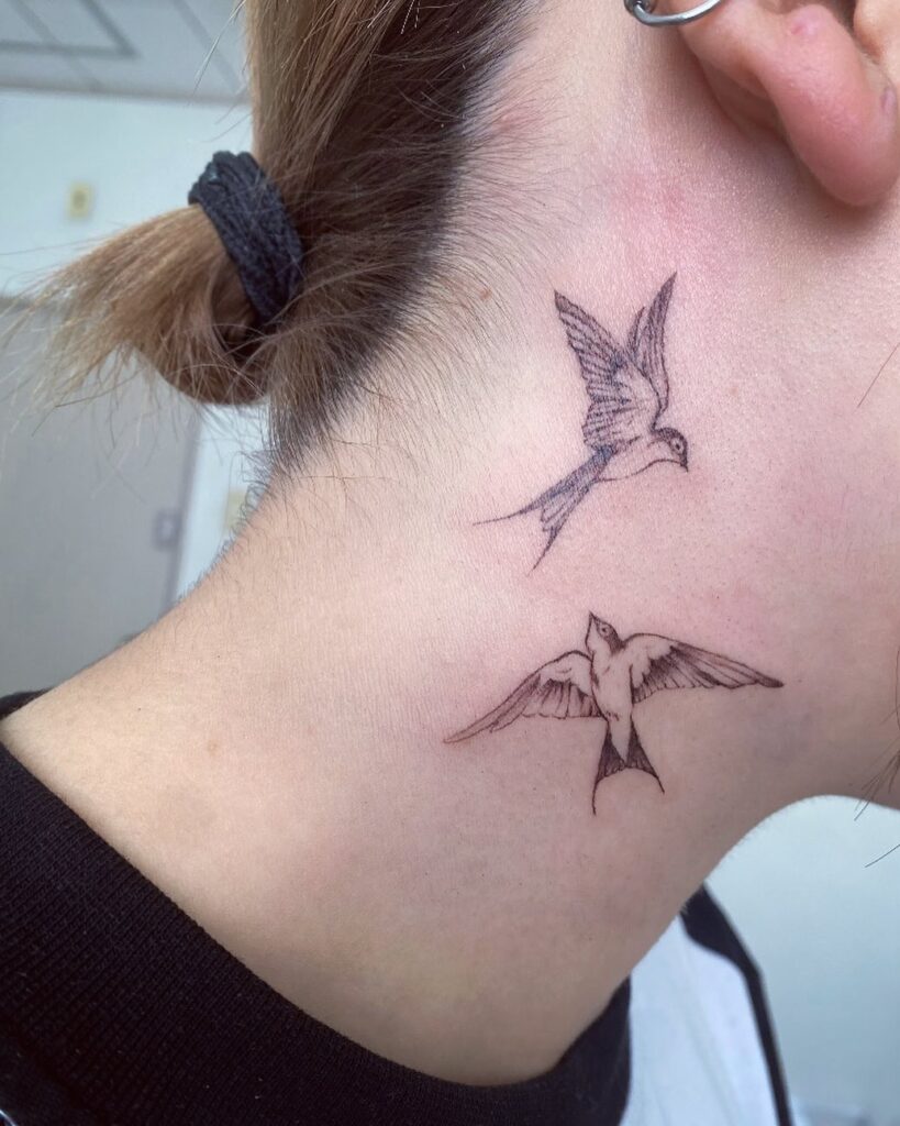 Swallow Neck Tattoo Symbol of Freedom Hope and New Beginnings