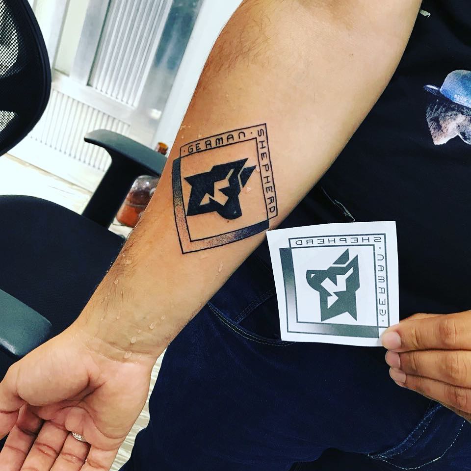 Symbolic Tattoos of German Shepherds