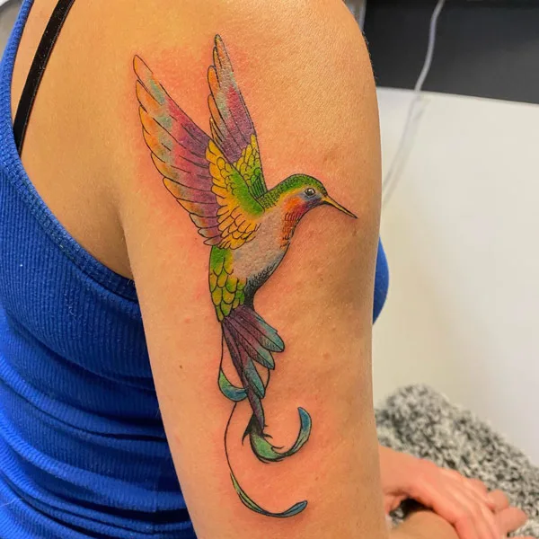The Darkside Of Hummingbird Tattoo