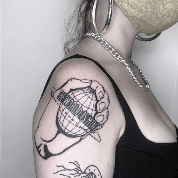 The world is yours tattoo 1