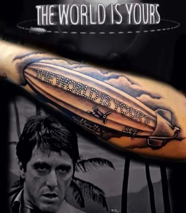 The world is yours tattoo 11