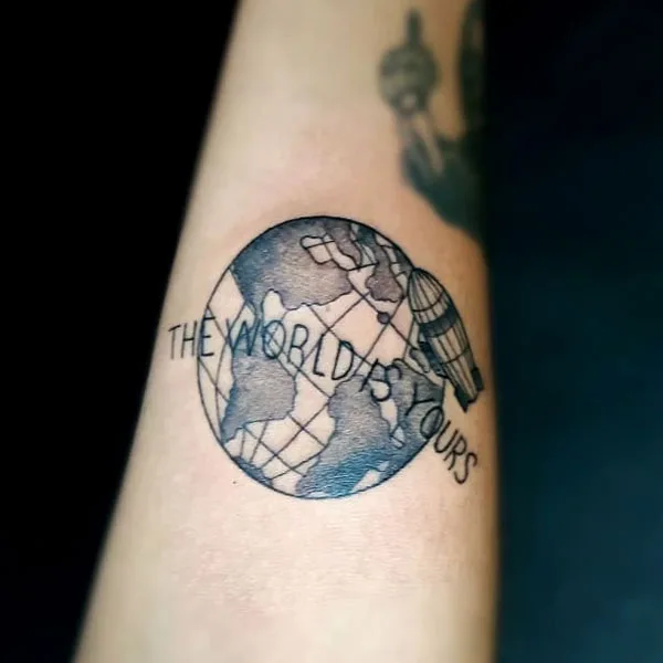 The world is yours tattoo 20