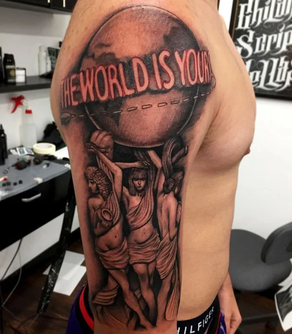 The world is yours tattoo 25
