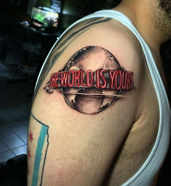 The world is yours tattoo 36