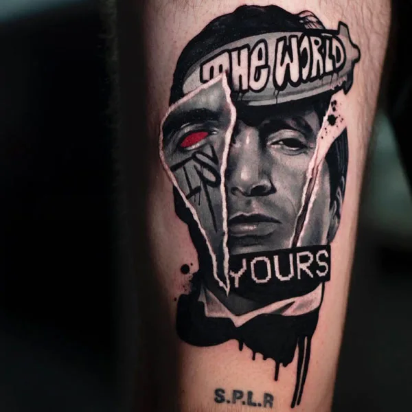 The world is yours tattoo 39