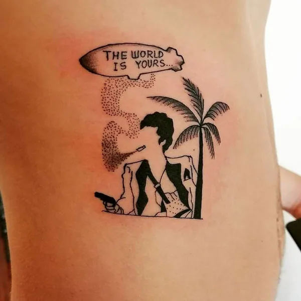 The world is yours tattoo 40