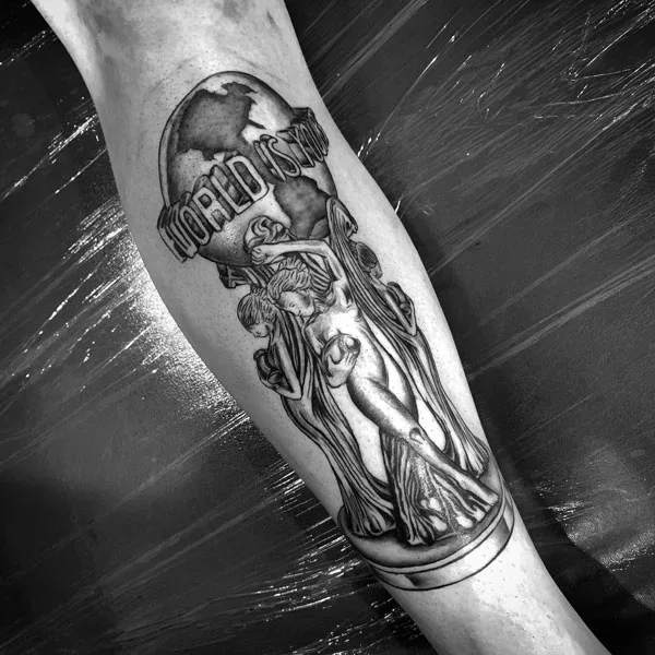 The world is yours tattoo 44