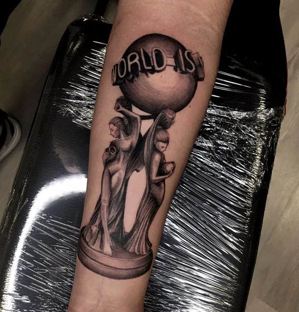 The world is yours tattoo 5