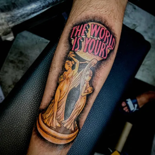 The world is yours tattoo 51