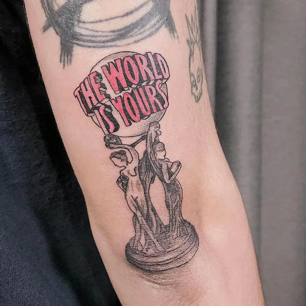The world is yours tattoo 60