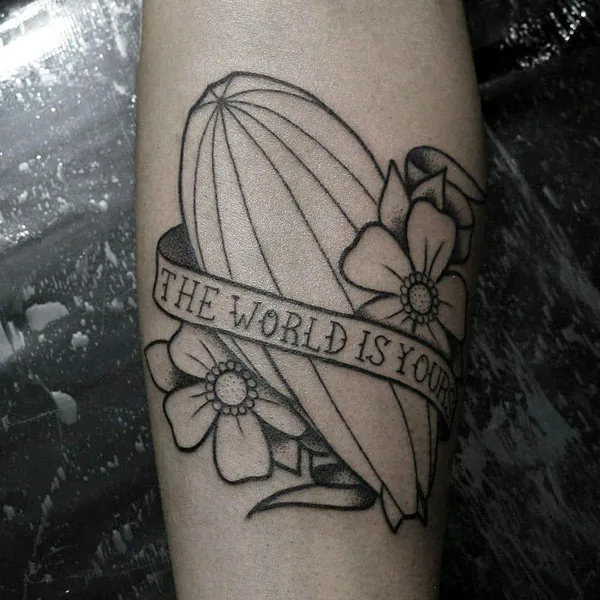 The world is yours tattoo 73