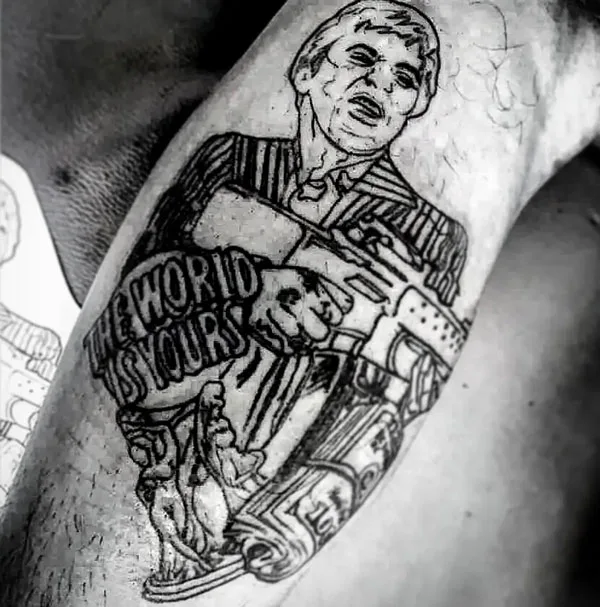 The world is yours tattoo 8