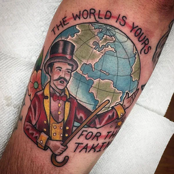 The world is yours tattoo 78