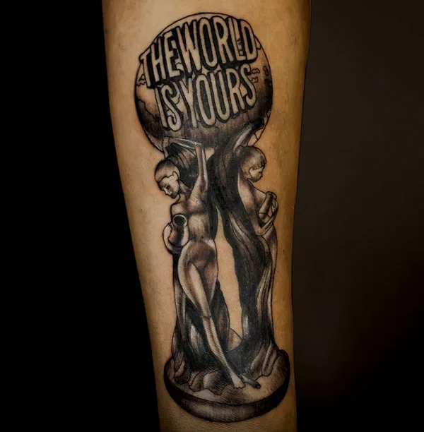 The world is yours tattoo 9