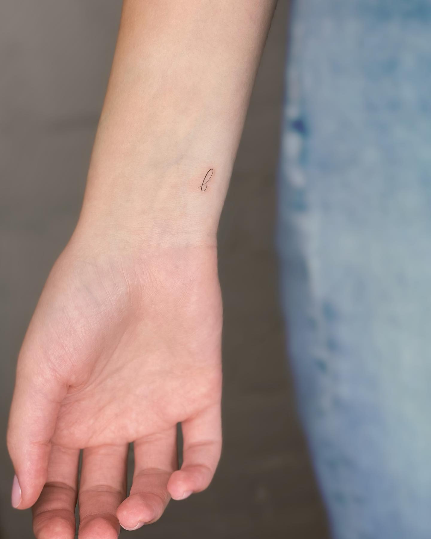 Tiny Letter L Wrist Tattoo Simple Initial Design with Personal Meaning