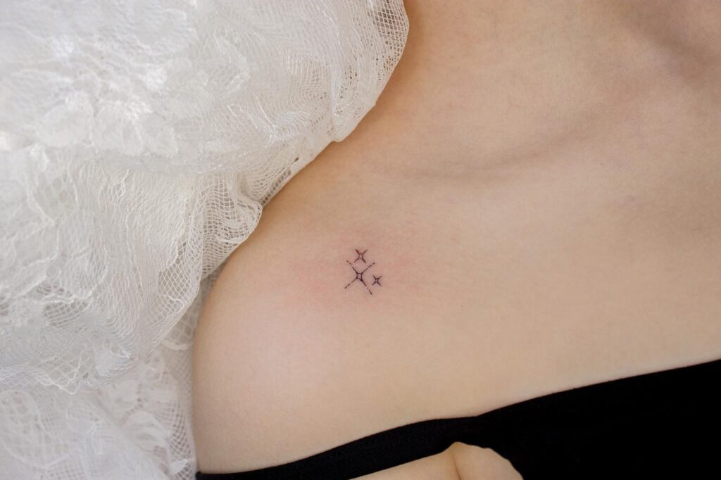 Tiny north star tattoo meaning and placement for women