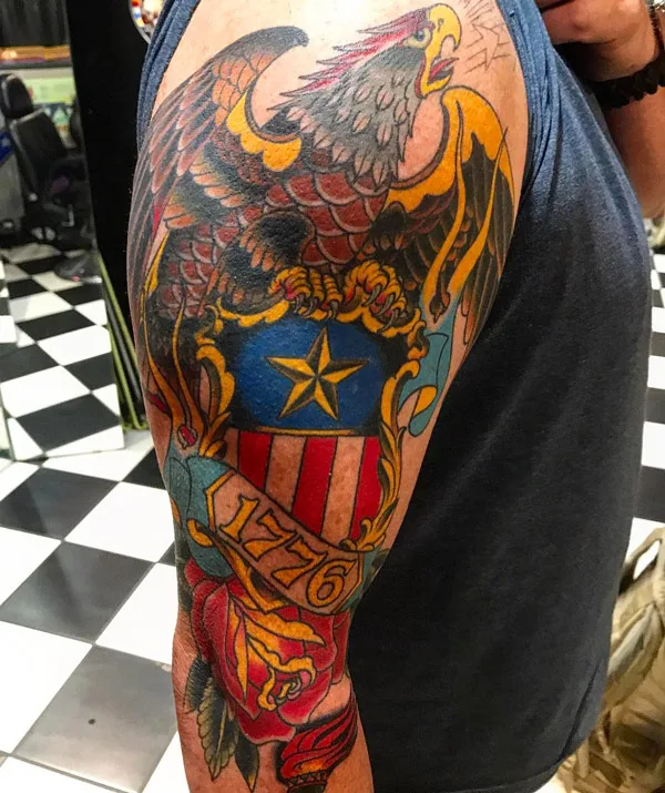 Traditional 1776 tattoo