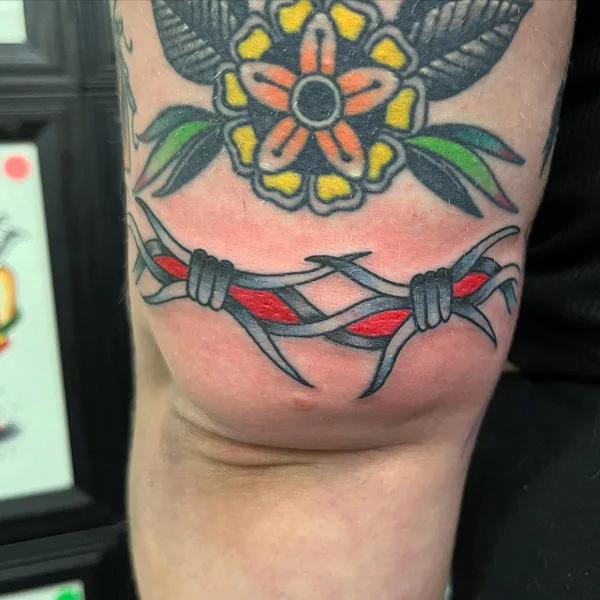 Traditional Barbed Wire Tattoo 1