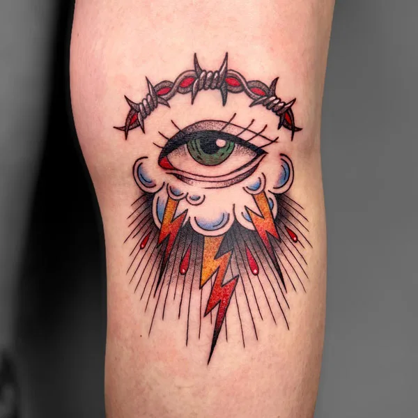 Traditional Barbed Wire Tattoo 2