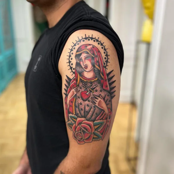 Traditional Christian Tattoo 1