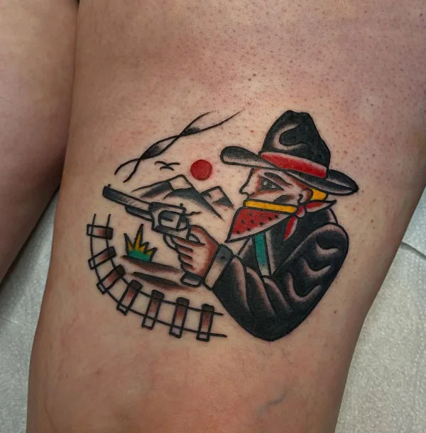 Traditional Cowboy Tattoo 2