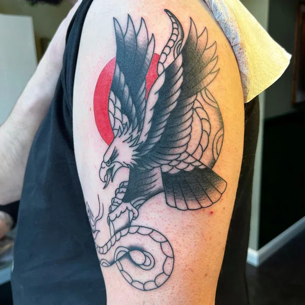 Traditional Eagle Tattoo 1