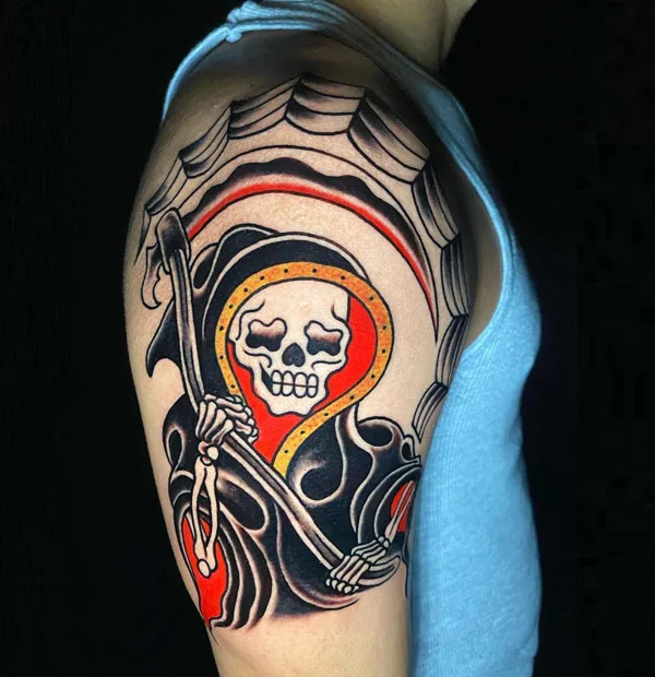 Traditional Grim Reaper Tattoo 1