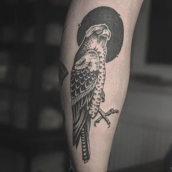 Traditional Hawk Tattoo 3
