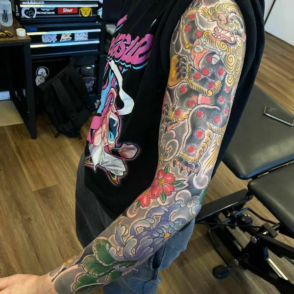 Traditional Japanese Sleeve Tattoo 1