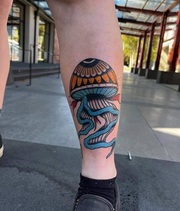 Traditional Jellyfish Tattoo 1