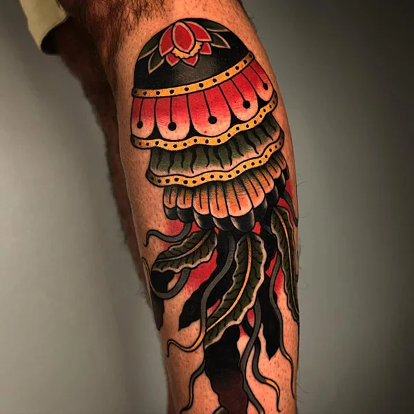 Traditional Jellyfish Tattoo 2