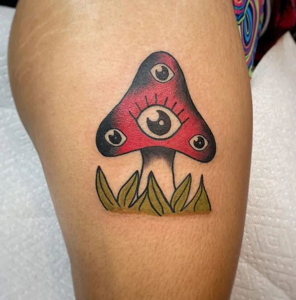 Traditional Mushroom Tattoo 2