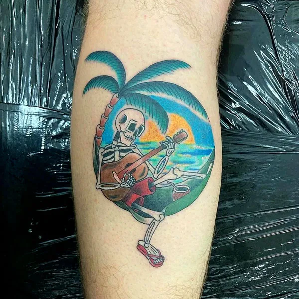 Traditional Palm Tree Tattoo 1