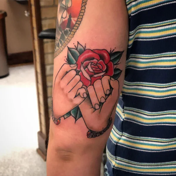 Traditional Pinky Promise Tattoo 3