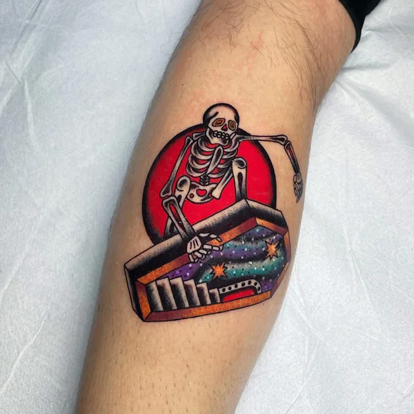 Traditional Skeleton Tattoo 2