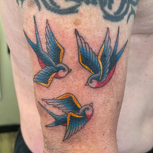 Traditional Sparrow Tattoo 2