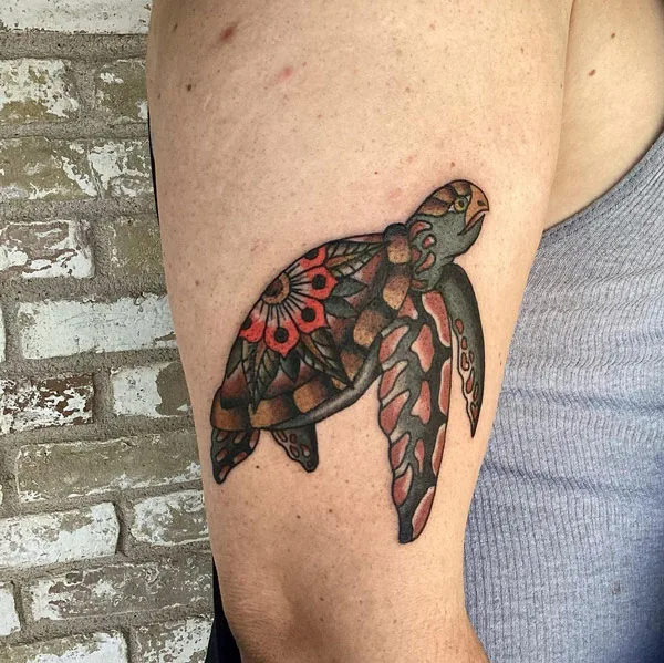 Traditional Turtle Tattoo 1