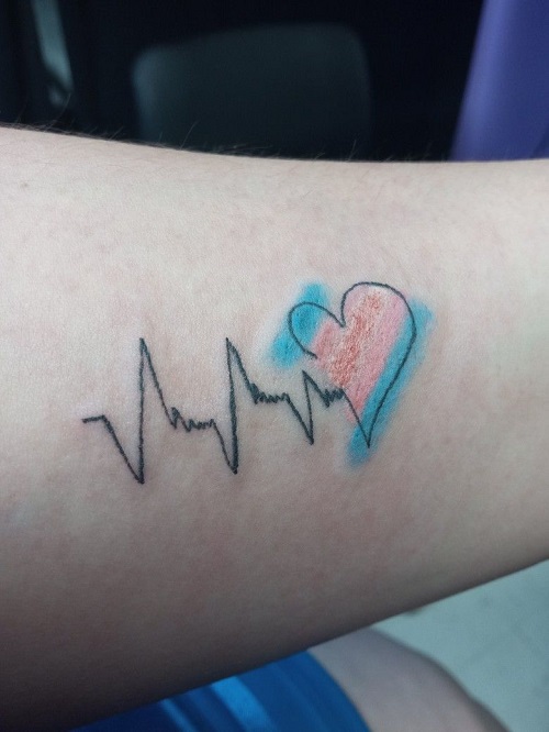 best Transgender Flag Tattoos 3