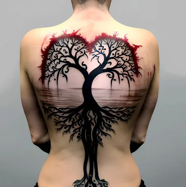 Tree Of Life Back Tattoo 1