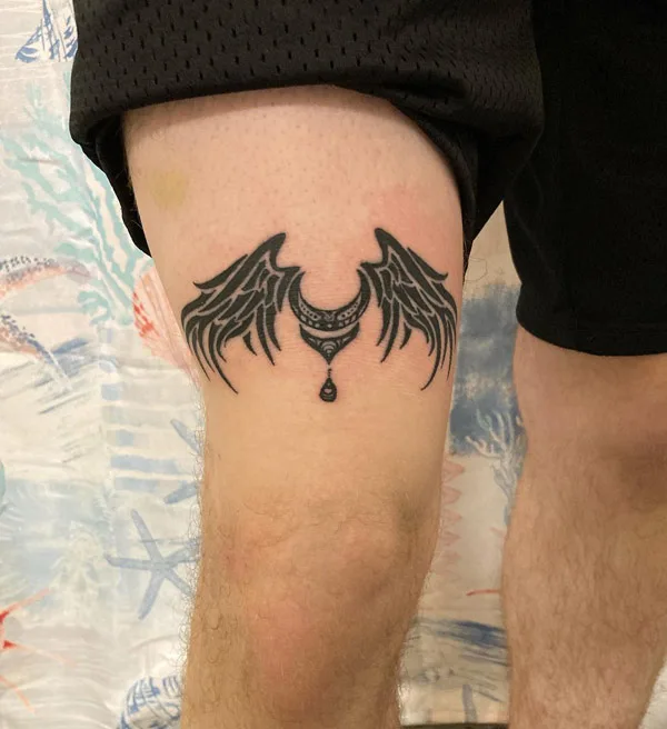Tribal Angel wings tattoo