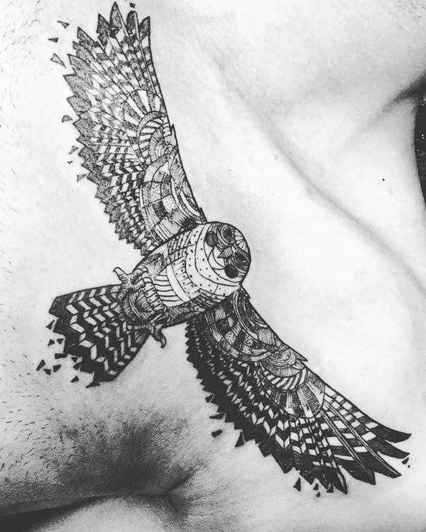 Tribal Hawk Tattoo 2
